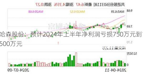 哈森股份：预计2024年上半年净利润亏损750万元到1500万元