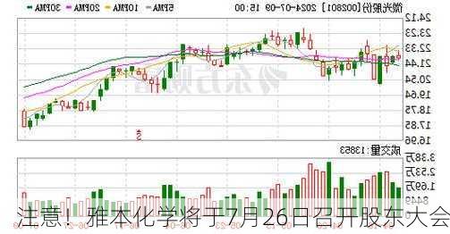注意！雅本化学将于7月26日召开股东大会