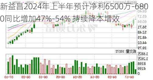 新益昌2024年上半年预计净利6500万-6800同比增加47%-54% 持续降本增效