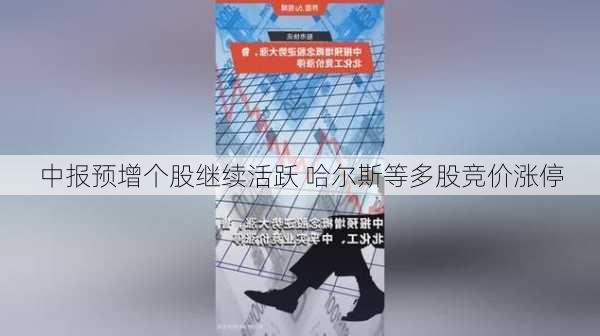 中报预增个股继续活跃 哈尔斯等多股竞价涨停