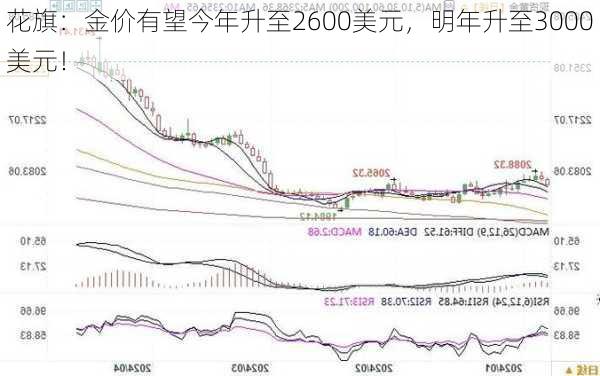 花旗：金价有望今年升至2600美元，明年升至3000美元！