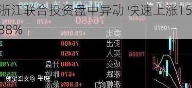 浙江联合投资盘中异动 快速上涨15.38%