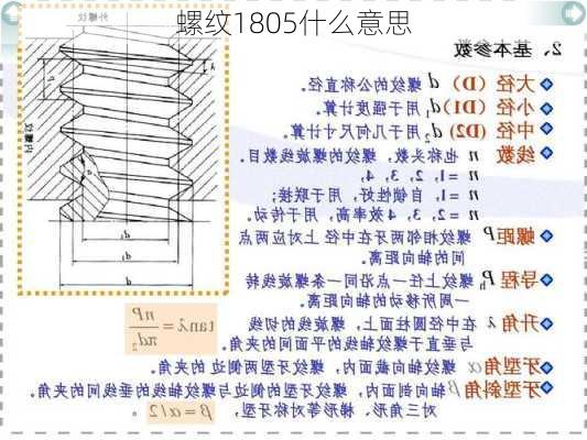 螺纹1805什么意思