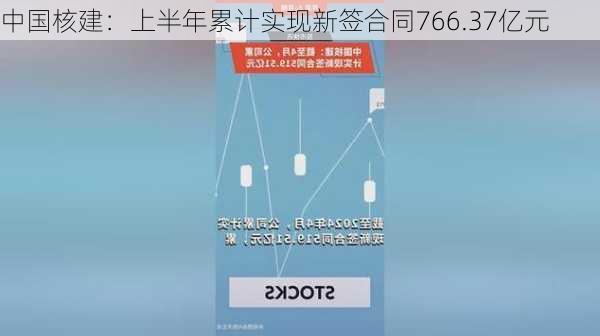 中国核建：上半年累计实现新签合同766.37亿元