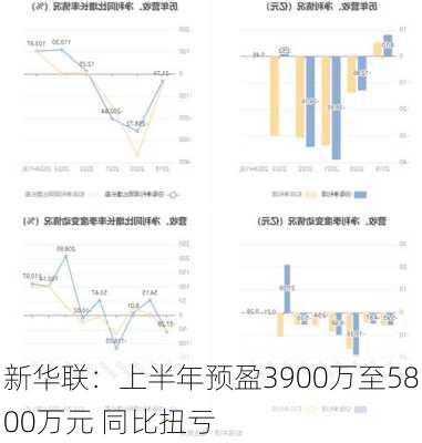 新华联：上半年预盈3900万至5800万元 同比扭亏