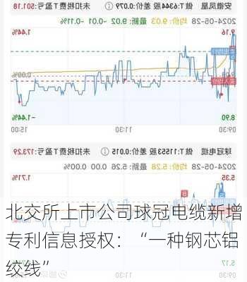 北交所上市公司球冠电缆新增专利信息授权：“一种钢芯铝绞线”