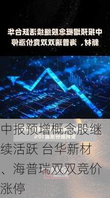 中报预增概念股继续活跃 台华新材、海普瑞双双竞价涨停