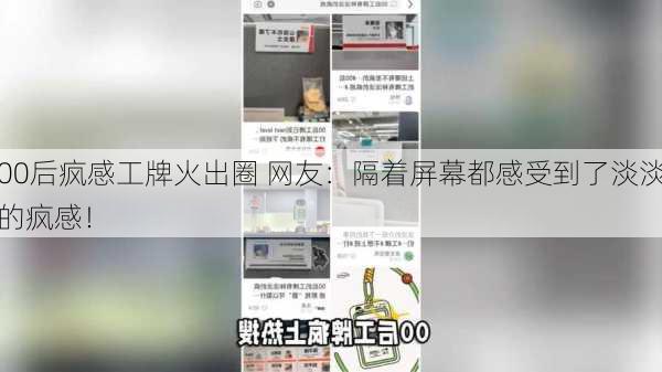 00后疯感工牌火出圈 网友：隔着屏幕都感受到了淡淡的疯感！