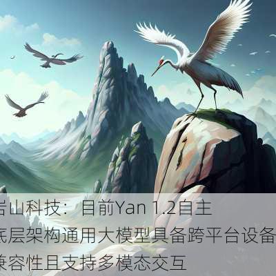 岩山科技：目前Yan 1.2自主底层架构通用大模型具备跨平台设备兼容性且支持多模态交互