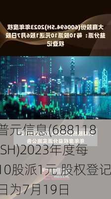 普元信息(688118.SH)2023年度每10股派1元 股权登记日为7月19日