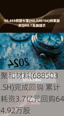 聚和材料(688503.SH)完成回购 累计耗资3.7亿元回购644.92万股