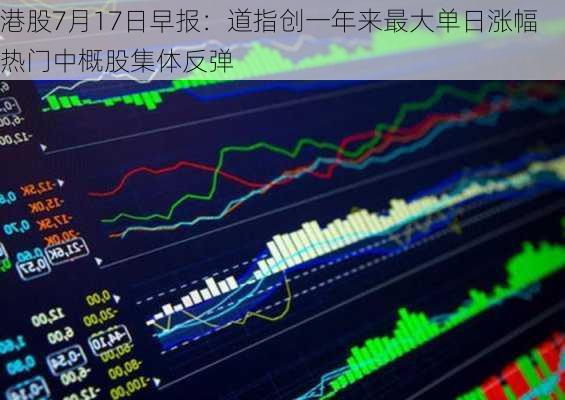 港股7月17日早报：道指创一年来最大单日涨幅 热门中概股集体反弹