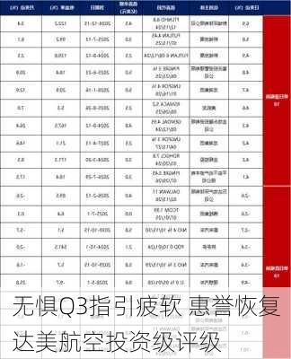 无惧Q3指引疲软 惠誉恢复达美航空投资级评级