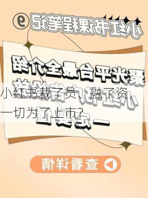 小红书裁了员、融了资，一切为了上市？