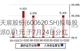 天宸股份(600620.SH)拟每股派0.01元 于7月24日分红