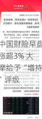 中国财险早盘涨超3% 大摩给予“增持”评级