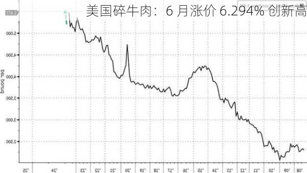 美国碎牛肉：6 月涨价 6.294% 创新高