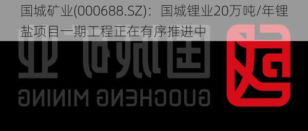 国城矿业(000688.SZ)：国城锂业20万吨/年锂盐项目一期工程正在有序推进中