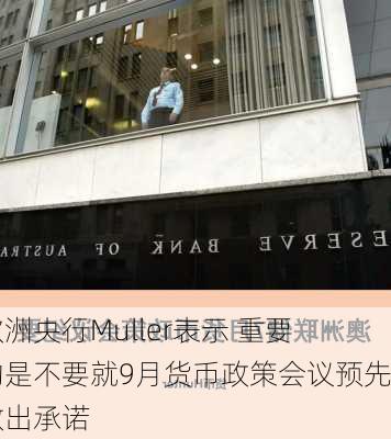 欧洲央行Muller表示 重要的是不要就9月货币政策会议预先做出承诺