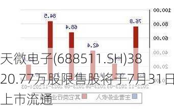 天微电子(688511.SH)3820.77万股限售股将于7月31日上市流通