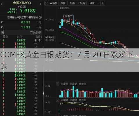 COMEX黄金白银期货：7 月 20 日双双下跌