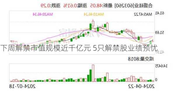 下周解禁市值规模近千亿元 5只解禁股业绩预忧