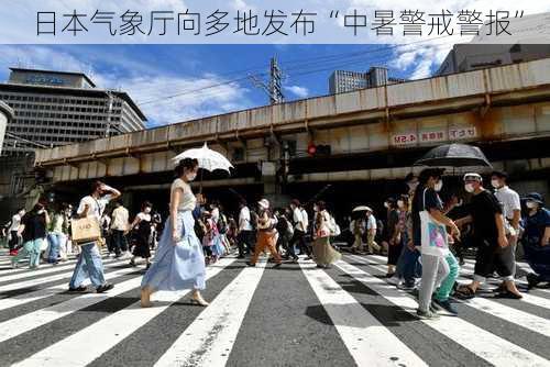 日本气象厅向多地发布“中暑警戒警报”