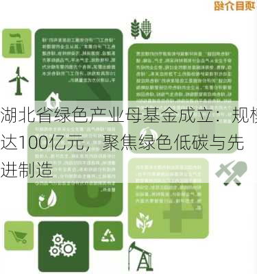 湖北省绿色产业母基金成立：规模达100亿元，聚焦绿色低碳与先进制造