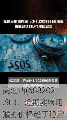 美迪西(688202.SH)：近期实验用猴的价格趋于稳定