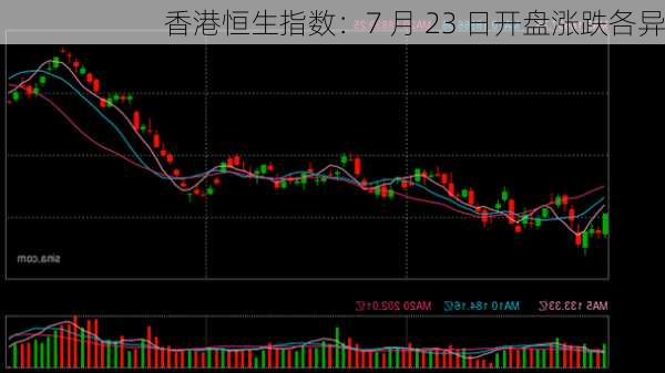 香港恒生指数：7 月 23 日开盘涨跌各异