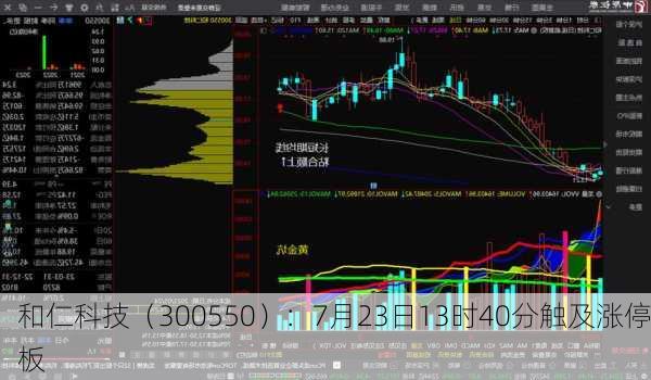 和仁科技（300550）：7月23日13时40分触及涨停板
