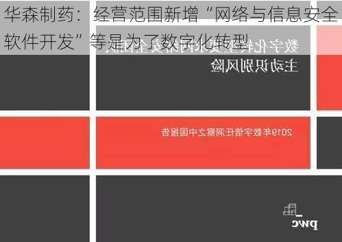 华森制药：经营范围新增“网络与信息安全软件开发”等是为了数字化转型