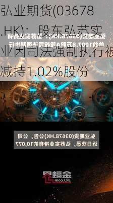 弘业期货(03678.HK)：股东弘苏实业因司法强制执行被动减持1.02%股份