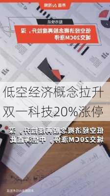 低空经济概念拉升 双一科技20%涨停