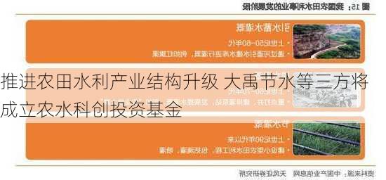 推进农田水利产业结构升级 大禹节水等三方将成立农水科创投资基金