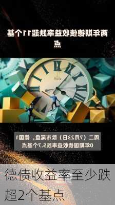 德债收益率至少跌超2个基点