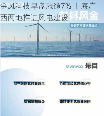 金风科技早盘涨逾7% 上海广西两地推进风电建设