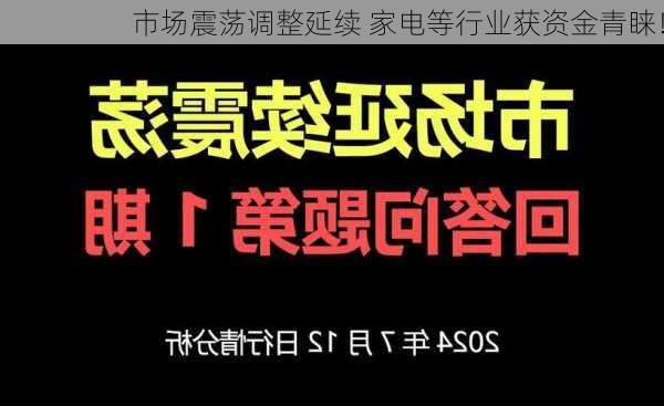 市场震荡调整延续 家电等行业获资金青睐！