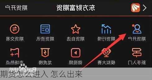 期货怎么进入 怎么出来