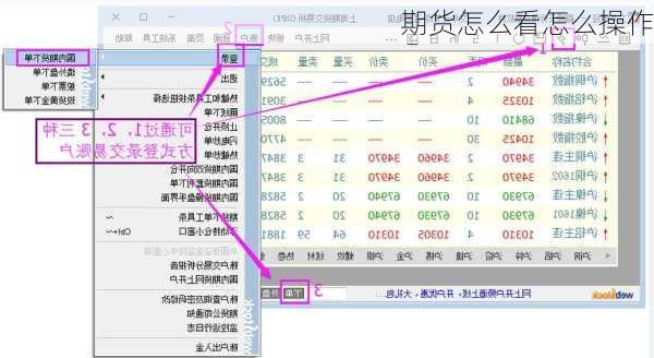 期货怎么看怎么操作