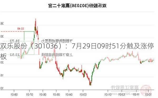 双乐股份（301036）：7月29日09时51分触及涨停板