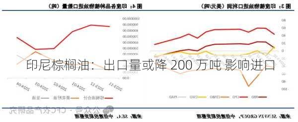 印尼棕榈油：出口量或降 200 万吨 影响进口