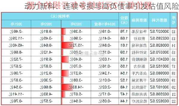 动力新科：连续亏损与高负债率引发估值风险