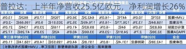 普拉达：上半年净营收25.5亿欧元，净利润增长26%