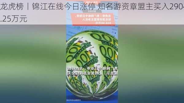 龙虎榜丨锦江在线今日涨停 知名游资章盟主买入2904.25万元