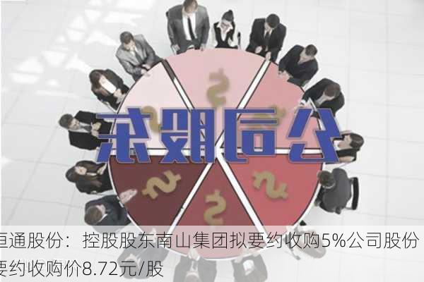 恒通股份：控股股东南山集团拟要约收购5%公司股份 要约收购价8.72元/股