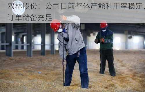 双林股份：公司目前整体产能利用率稳定，订单储备充足