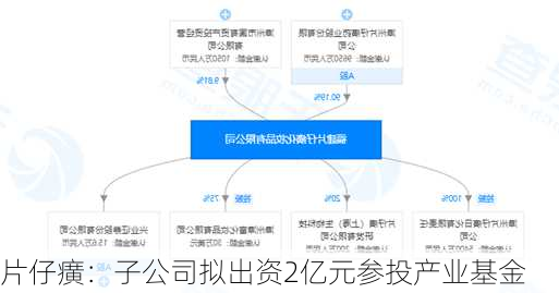 片仔癀：子公司拟出资2亿元参投产业基金