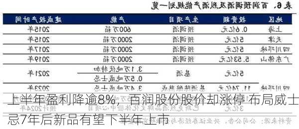 上半年盈利降逾8%，百润股份股价却涨停 布局威士忌7年后新品有望下半年上市