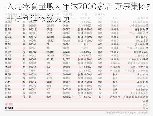 入局零食量贩两年达7000家店 万辰集团扣非净利润依然为负